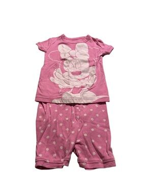 Disney GAP Pink Minnie Mouse Pyjama Set Size 3T